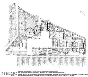 Architektur von Arne Jacobsen ARNE JACOBSEN HIS OWN GARDEN PLAN UnitedArchives00849943 