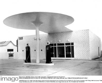 Architektur von Arne Jacobsen ARNE JACOBSEN SERVICE STATION FOR THE TEXACO COMPANY (1937) UnitedArchives00849948 