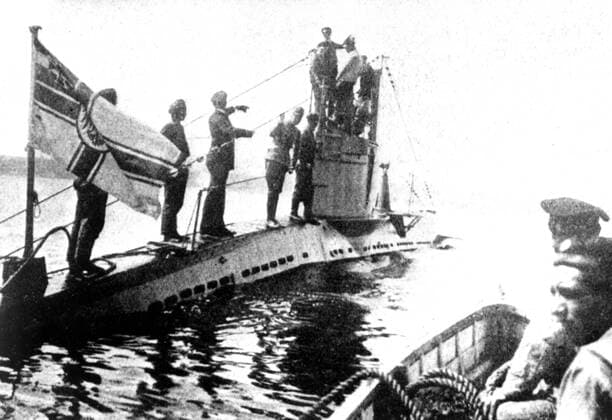 German U boat . 1914 - 1918 UnitedArchives00871142 