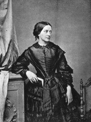 Clara Josephine Schumann (1819-1896) daughter of piano teacher Friedrich Wieck later to marry Robert Schumann. German pianist and Composer UnitedArchives00904412 