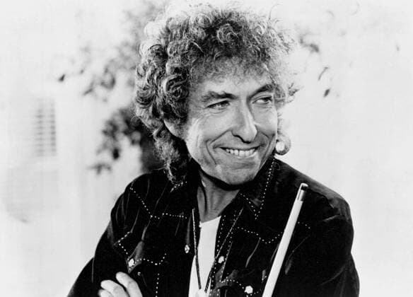 1980s photo of American folk singer, Bob Dylan. Born Albert Zimmermann on May 24th 1941. - Aufnahmedatum geschätzt -  UnitedArchives00956504