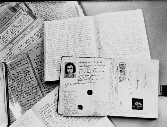 IMAGO ICONS: Anne Frank The Diary of Anne Frank. Anne Frank (1929-1945) German diarist who fled to the Netherlands with her family 1933 to escape Nazi anti-Semitism. Her diary of her time in hiding was published 1947 and has been made into a play and a film publicising the plight of millions. It has sold 20 million copies in more than 50 languages., Niederlande, Holland  UnitedArchives01004195