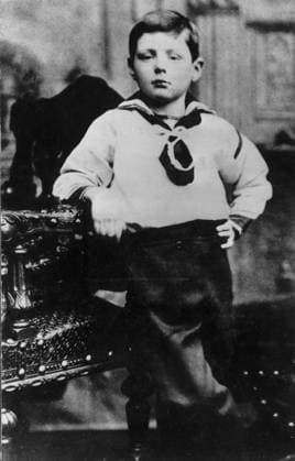 Winston Churchill as a boy dressed as a sailor  UnitedArchives01011962