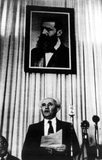 Israeli Independence. David Ben Gurion 1948  UnitedArchives01012002