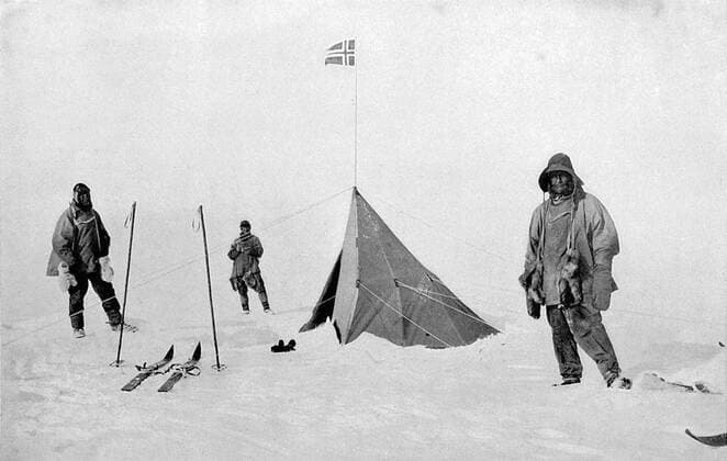 Amundsen s tent at the South Pole.  UnitedArchives01161141