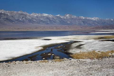 Salzablagerungen, Owens Lake See, bei Keeler, Kalifornien, USA, Nordamerika iblwes03154637.jpg