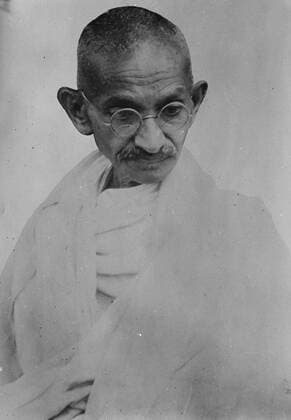 Most talked of man of the day . Mahatma Gandhi . April 1930  UnitedArchives01534235