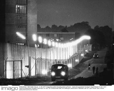 Justizvollzugsanstalt Stuttgart-Stammheim im Jahr 1977