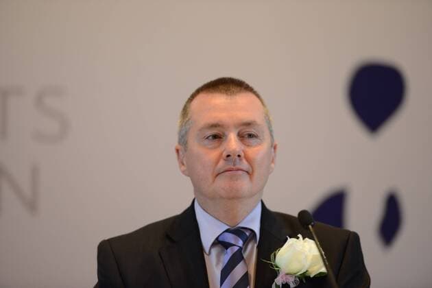 CHENGDU, CHINA - SEPTEMBER 23: (CHINA OUT) Willie Walsh, chief executive officer of International Consolidated Airlines Group SA (IAG), attends a press conference for the maiden direct flight between London and Chengdu on September 23, 2013 in Chengdu, Sichuan Province of China. The third direct flight between London and mainland China was officially opened in Chengdu on Monday.  CFP444221248