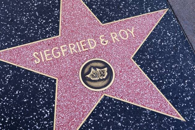 Siegfried and Roy ILLUSTRATIONS : Hollywood Walk of Fame - Los Angeles - 04 10 2013 ChrisElise Panoramic 