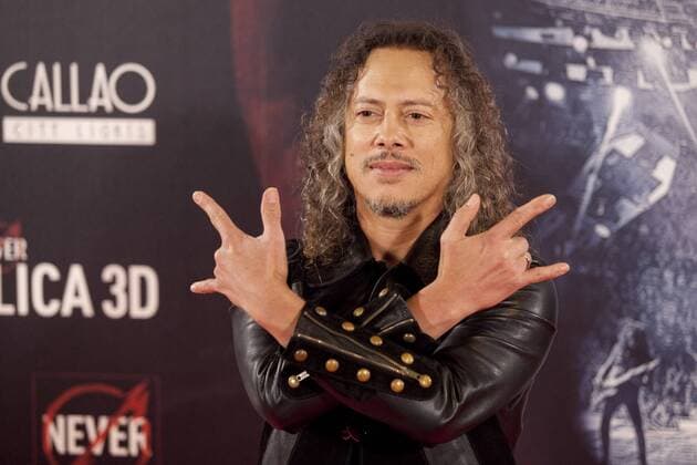 Kirk Hammett of Metallica attends the premiere of Metallica: Through The Never at Callao cinema on October 9, 2013 in Madrid, Spain.  (201310104289)