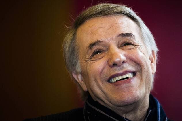 Belgium, Brussels, Oct 10, 2013 - Belgian singer Salvatore Adamo, at the press conference he gave after the publication of his new biography ( Adamo, 50 ans de succÃ¨s ) by the belgian journalist Thierry Coljon Pict By Nastassia Nicolaij Â 