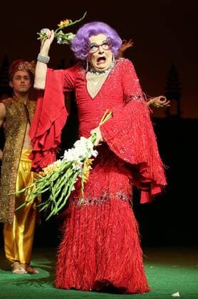 Dame Edna Everage at a photo-call to launch the Barry Humphries Farewell Tour at the London Palladium, Wednesday, 13th November 2013. Picture by Stephen Lock i-Images StephenxLockx xi-Images  IIM-0824-0015