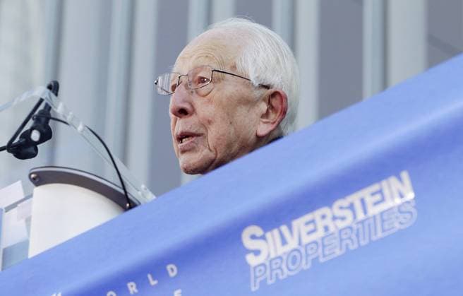 Fumihiko Maki, the architect of 4 World Trade Center, speaks at a ribbon cutting ceremony to mark the opening of the new 4 World Trade Center building in New York City on November 13, 2013. 4 World Trade Center is the first office tower to be completed on the original 16-acre World Trade Center site since 9 11.  NYP20131113110