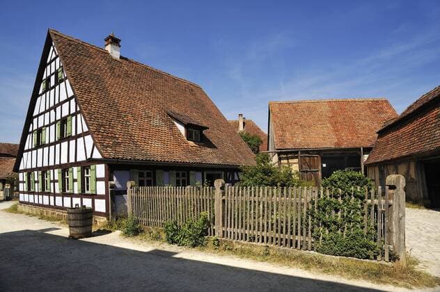  Bauernhaus, ursprünglich aus Burgbernheim, erbaut 1680, Fränkisches Freilandmuseum Bad Windsheim, Mittelfranken, Bayern, Deutschland, Europa iblmzc03777590.jpg