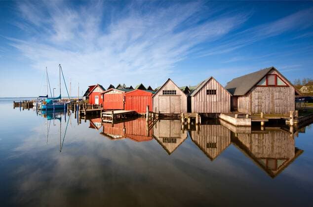 Der Hafen in Althagen am Bodden