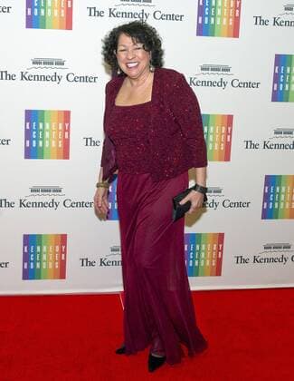 Sonia Sotomayor, Associate Justice of the Supreme Court of the United States arrives for the formal Artist s Dinner honoring the recipients of the 2013 Kennedy Center Honors hosted by United States Secretary of State John F. Kerry at the U.S. Department of State in Washington, D.C. on Saturday, December 7, 2013. .  WAX20131209130