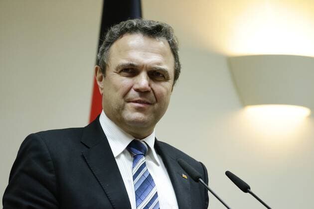 Berlin, Amtsübergabe im Bundesministerium des Innern, Foto: Scheidenden Bundesminister des Innern, Dr. Hans-Peter Friedrich