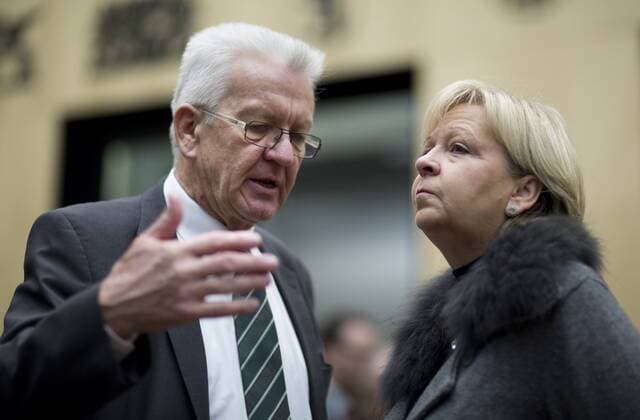 Deutschland, Berlin, 918. Sitzung des Bundesrates, Ministerpräsident Baden-Württemberg Winfried Kretschmann B90 Grüne, Ministerpräsidentin Nordrhein-Westfalen Hannelore Kraft SPD, 19.12.2013