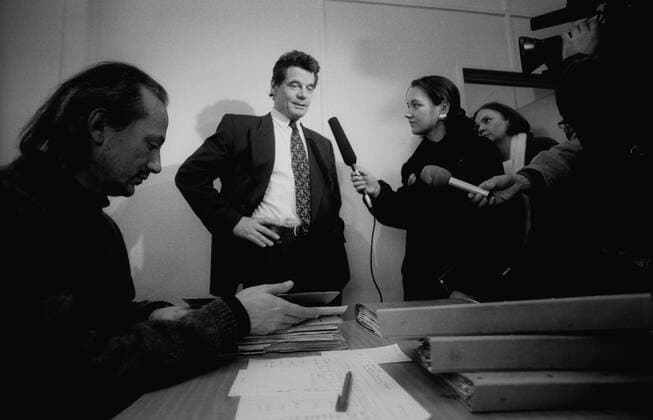 Joachim Gauck Deutschland, Berlin, 02.01.1992, Gauck, Joachim, erster Tag Stasiakten - Einsicht für Buergerrechtler, in der Gauckbehörde, Â form:port
