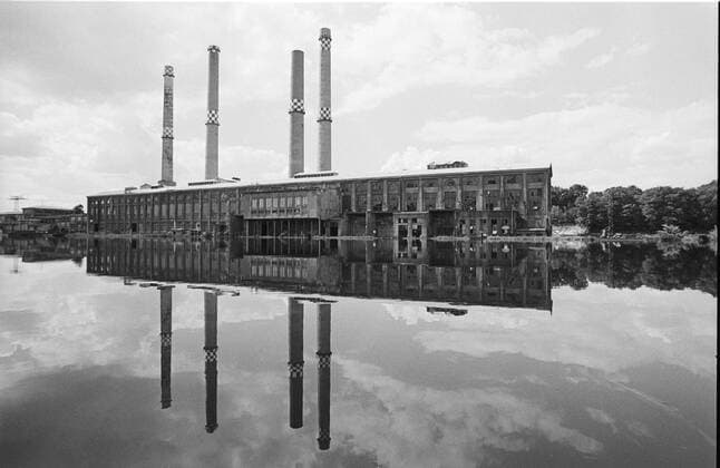 Hochwasser an der Oder Hochwasser an der Oder, geflutetes Kraftwerk, DEU, Finkenheerd, 30.07.1997; , Deutschland, Â