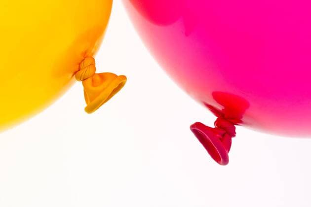 Bunte Luftballons ; Detailaufnahme - McPBB