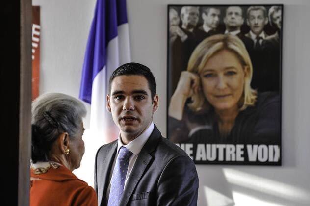 Etienne BOUSQUET CASSAGNE - Veranstaltung des Front National FN in Agen, Frankreich - 12 01 2014 ThierryBreton Panoramic 