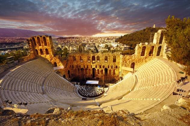 Odeon des Herodes Atticus, Amphitheater an den Hängen der Akropolis, Athen, Attika, Griechenland, Europa iblpwn03744336.jpg