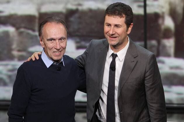 Milano, 9 11 2010 Pressetermin zur TV-Show - Vieni via con me: Claudio Abbado, Fabio Fazio  0