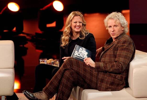 28.01.2014, Berlin,RTL Show, Back to School- Gottschalks großes Klassentreffen, 3. Aufzeichnung mit Christine Neubauer und Barbara Schöneberger Bild: Thomas Gottschalk und Barbara Schöneberger RTL Aufzeichnung- Back to School- Gottschalks großes Klassentreffen