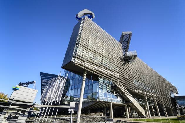 Architektur von Thom Mayne Bank Hypo Alpe Adria in Klagenfurt am Wörthersee, , Kärnten, Österreich