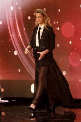 Heike MAKATSCH, Schauspielerin, Die Verleihung der 49. Goldenen Kamera, der Film- und Fernsehpreis von der Programmzeitschrift Hörzu in Berlin, Deutschland am 01.02.2014, POOLFOTO!