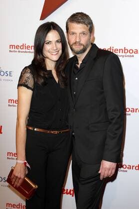 Bettina Zimmermann and Kai Wiesinger attending the Medienboard Berlin-Brandenburg reception at the 64th Berlin International Film Festival Berlinale 2014 on February 8, 2014 in Berlin, Germany. Foto:xM.xGolejewskix xFuturexImage