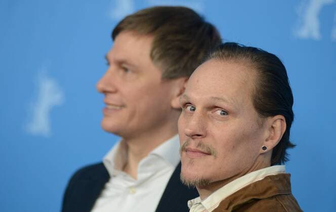 Schauspieler Georg Friedrich (re.) und Regisseur Benjamin Heisenberg während des Photocalls zum Film -ÜBER-ICH UND DU- anlässlich der 64. Internationalen Filmfestspiele Berlin 64. Internationale Filmfestspiele in Berlin IFB2014