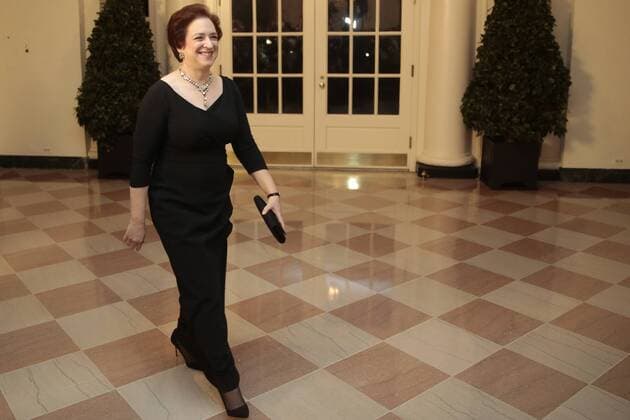 Supreme Court Justice Elena Kagan arrives at a state dinner hosted by U.S. President Barack Obama and U.S. First Lady Michelle Obama in honor of French President Francois Hollande at the White House in Washington, D.C. on February 11, 2014. Obama and Hollande said the U.S. and France are embarking on a new, elevated level of cooperation as they confront global security threats in Syria and Iran, deal with climate change and expand economic cooperation.  WAX201402112126