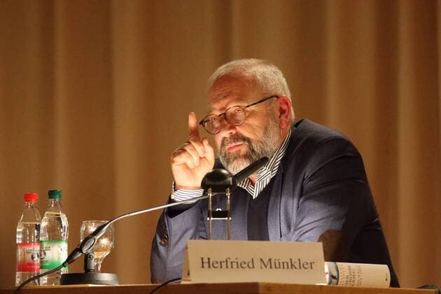 Prof. Herfried Münkler GER, Berlin, 20140226,Prof. Herfried Münkler, Buchvorstellung Lesung, Der große Krieg, Die welt 194-1918, Rowohlt verlag, ordentlicher Professor an der Humboldt Universitaet Berlin