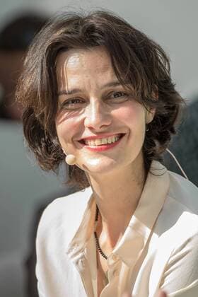 Leipziger Buchmesse 2014. Autorin Katja Petrowskaja präsentiert ihr Buch Vielleicht Esther im Rahmen der Leipziger Buchmesse 2014 am 13.03.2014.