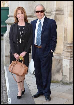 Jane Asher and Gerald Scarfe arrives at Westminster Abbey for the service to celebrate the life and work of Sir David Frost, Westminster Abbey, London, United Kingdom. Thursday, 13th March 2014. Picture by Andrew Parsons i-Images AndrewxParsonsx xi-Images  IIM-1760-0154
