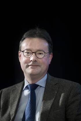 Prof. Joern Leonhard DEU, Deutschland, Germany, Berlin, 17.03.2014 Professor Joern Leonhard, Historiker in Freiburg und Autor vom Buch Die Buechse der Pandora. Geschichte des Ersten Weltkriegs, bei einer Buchvorstellung im Deutschen Historischen Museum in Berlin. Prof. Joern Leonhard, German historian and author, during a discussion at the Deutsche Historische Museum in Berlin