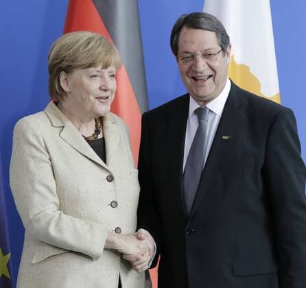 Berlin, Bundeskanzleramt, Empfang des Präsidenten der Republik Zypern, Nikos Anastasiadis durch Bundeskanzlerin Angela Merkel, Foto: Angela Merkel, Nikos Anastasiadis