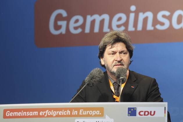 Joachim Zeller beim Europafest der Berliner CDU anlässlich der Europawahl am Breitscheidplatz am 14.05.2014 in Berlin. Angela Merkel besucht Europafest der Berliner CDU