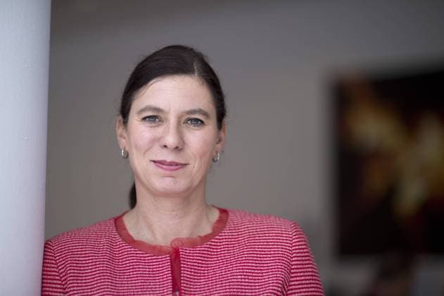 Sandra Scheeres, Landesparteitag SPD Berlin DEU, Deutschland, Germany, Berlin, 17.05.2014 Sandra Scheeres, Senatorin fuer Bildung, Jugend und Wissenschaft des Landes Berlin, auf dem Landesparteitag der Berliner SPD in Berlin. Landespolitik, Bundespolitik, Parteipolitik, Deutsche Politik, 2014, Portrait, Portraet. Sandra Scheeres, senator in Berlin, at a party congress of the SPD in Berlin. Politics, Germany, Politician, German, Portrait.
