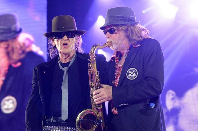 Udo Lindenberg und Helge Schneider live in der Esprit Arena. Düsseldorf, 07.06.2014