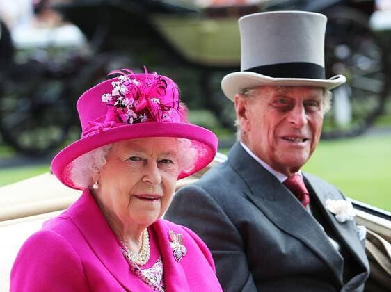 Image licensed to i-Images Picture Agency. 20 06 2014. Ascot, United Kingdom. The Queen Elizabeth II and Prince Philip, The Duke of Edinburgh arriving on day four of Royal Ascot. StephenxLockx xi-Images  IIM-2501-0015