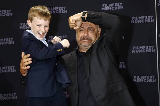 Kyle Catlett und Jean-Pierre Jeunet bei der Eröffnung vom 32. Filmfest München mit der Premiere des Kinofilms Die Karte meiner Träume The Young and Prodigious T.S. Spivet im Mathäser Filmpalast. München, 27.06.2014 xD.xBedrosianx xFuturexImage