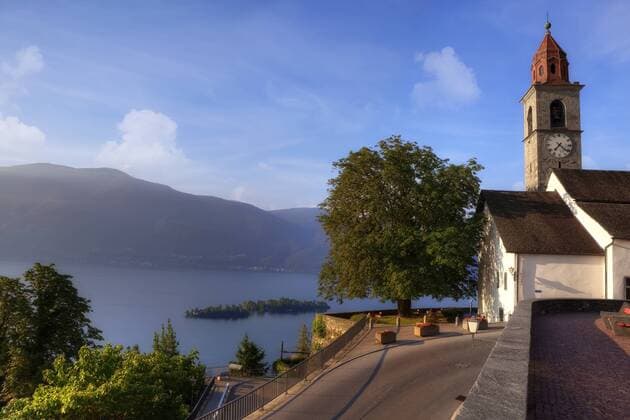 Ronco sopra Ascona, Brissago Inseln, Tessin, Schweiz