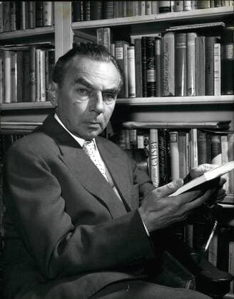 Feb. 02, 1959 - Dr. erich Kaestner will be 60. Dr. Erich Kaestner who was born on Feb. 23, 1999 in Dresden will soon celebrate his 60th birthday. The author of satire and the critic who is famous not only in Germany lived in Berlin during the war and now lives in Munich. During the last years, his works could also be seen as films ( Das fliegende Klassenzimmer the flying classroom - Das doppelte Lottchen double Lotte). Some of the satiric poems: ein Mann gibt Auskunft (a man gives information), Larm im Spiegel (noise in the mirror), Herz auf Taille (heart with waist line). Novels: Fabian , Drei Manner im Schnee (three men in the snow). Children books: Emil and the detectives , Puenktchen und Anton . Keystone picture of Feb. 11, 1959.  - ZUMAk09