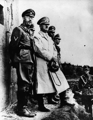 Oct. 20, 1938 - Berlin, Germany - ADOLF HITLER with HEINRICH HIMMLER. Adolf Hitler (April 20, 1889-April 30, 1945) was the Fuhrer und Reichskanzler (Leader and Imperial chancellor) of Germany from 1933 to his death. He was leader of the National Socialist German Workers Party (NSDAP), better known as the Nazi Party. At the height of his power, the armies of Nazi Germany and its Axis Powers dominated much of Europe during World War II. Berlin Germany  - ZUMAk09