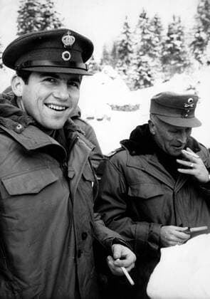 Apr. 5, 1962 - London, England, U.K. - PRINCE CONSTANTINE II of Greece, was King of the Hellenes from 1964 until the abolition of the monarchy in 1973. PICTURED: Constantine II serves in the military. London UK  - ZUMAk09