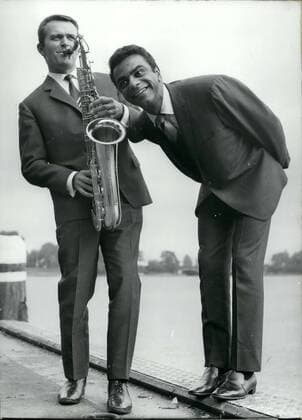 Sep. 27, 1966 - At the riverbank of the Alster... ...rehearse two Greats of showbusiness for their first joint performance, which occurs on October 3 in Hamburg. It s Max Greger, well-known Orchestra leader, and singer Johnny Mathis of Hollywood, who celebrated a genuine triumph as a guest player in London at the beginning of this month and is all ears here! Both leave from Hamburg on a tour of Germany and will visit N?rnberg, Munich, Berlin, Wuppertal, K?ln, Duisburg, D?sseldorf, and Wiesbaden.  - ZUMAk09